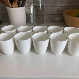 Nevaeh White by Fitz and Floyd Fine Bone China Mugs (10)